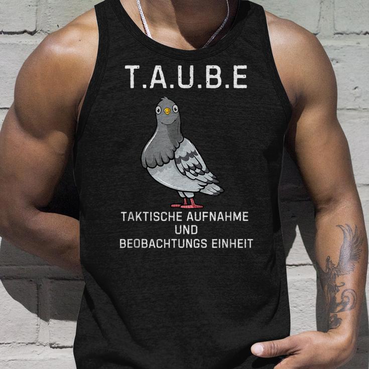 Lustiges Tauben Überwachungs- Deutsches Meme Tank Top Geschenke für Ihn