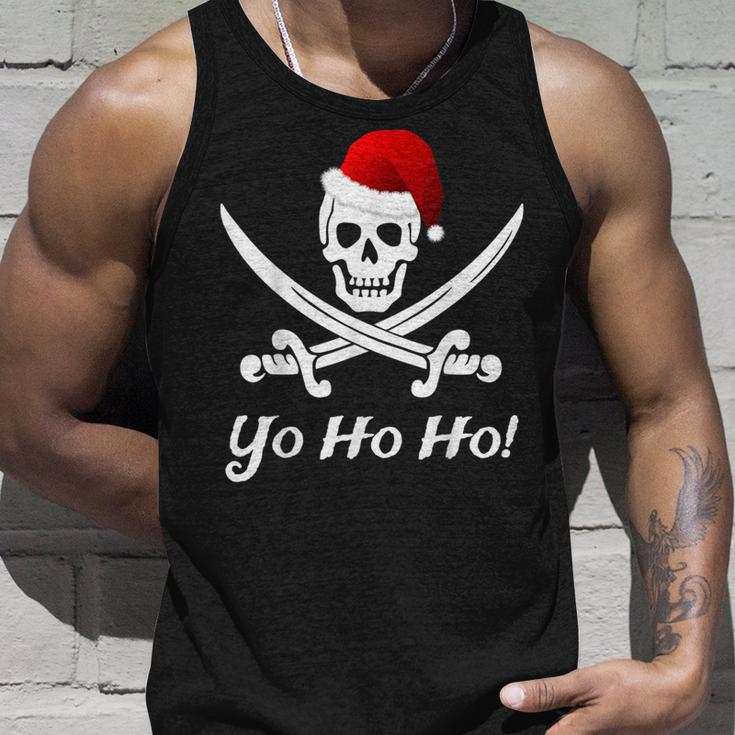 Lustiges Weihnachten Piraten Pirat Weihnachtsmann Hut Yo Ho Tank Top Geschenke für Ihn