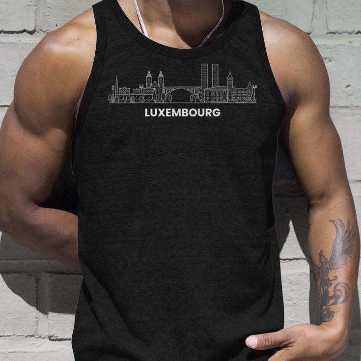 Luxemburg Skyline Luxemburg Tank Top Geschenke für Ihn