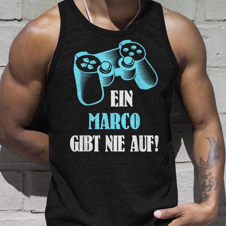 A Marco Gibt Never Up Personalised Gamer Tank Top Geschenke für Ihn