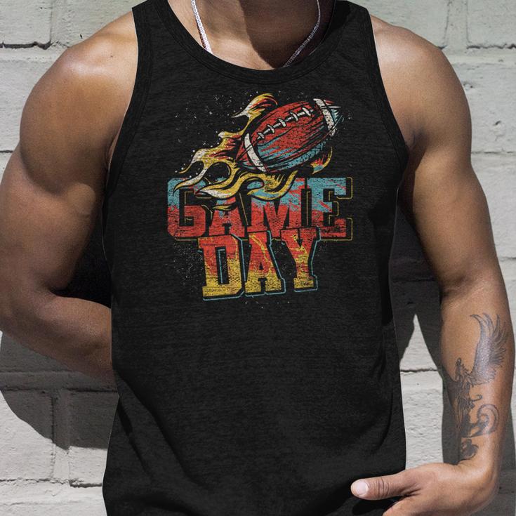 Match Day Football Player American Football Tank Top Geschenke für Ihn