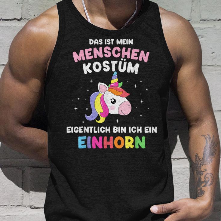 Mein Menschen Bin Einhorn For Carnival Tank Top Geschenke für Ihn