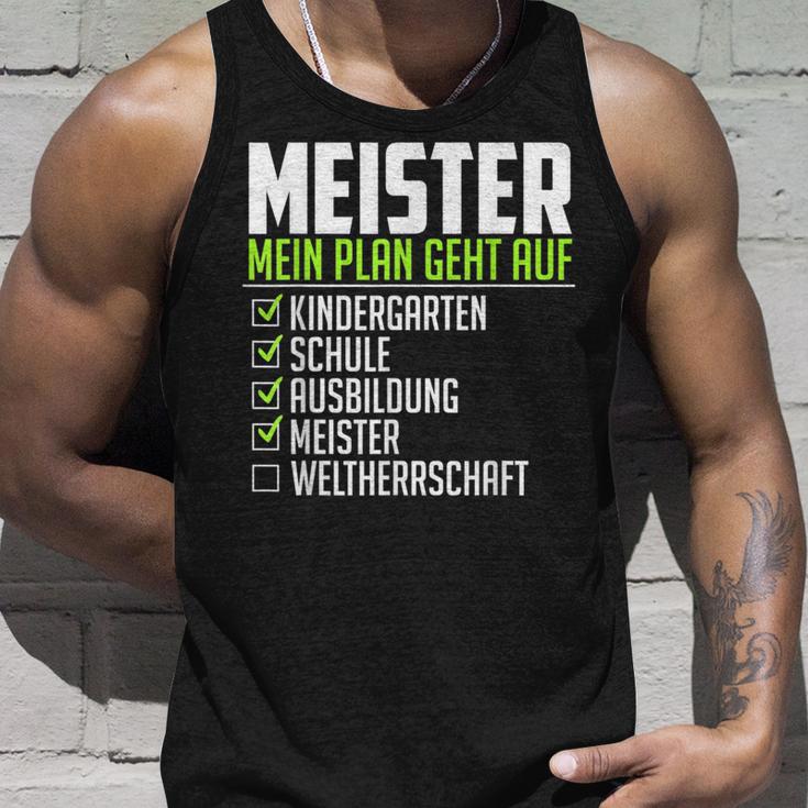 Meister Saying World Therrschaft Graduation Meister Tank Top Geschenke für Ihn