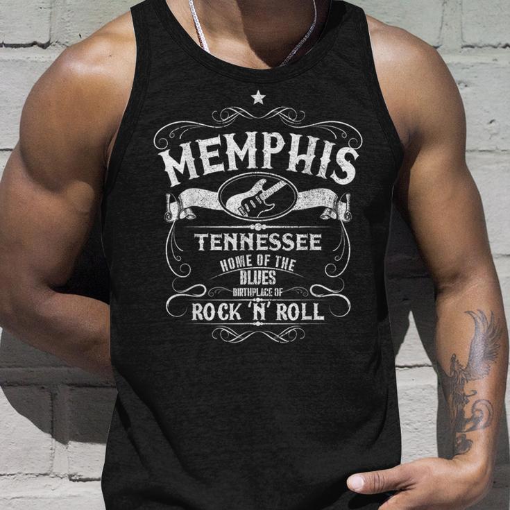 Memphis Tennessee Blues Country Music Usaintage Souvenir Tank Top Geschenke für Ihn