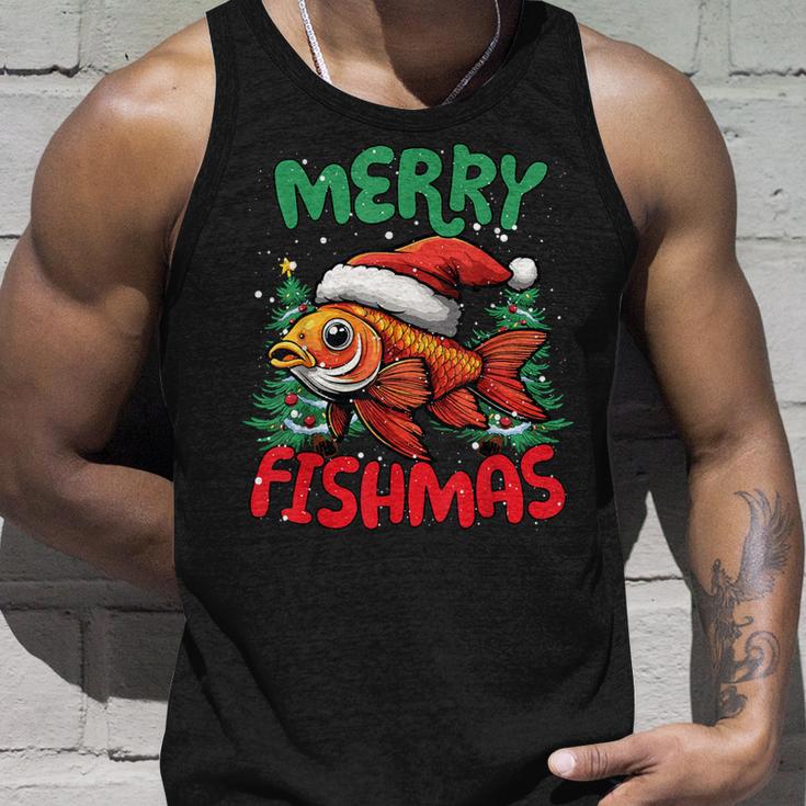 Merry Fishmas Fish Christmas Tank Top Geschenke für Ihn