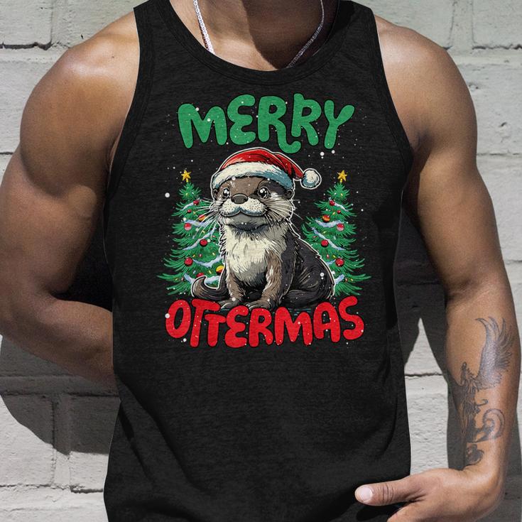 Merry Ottermas Otter Christmas Tank Top Geschenke für Ihn