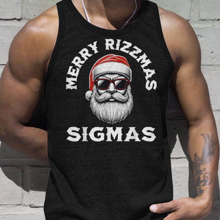 Merry Rizzmas Sigmas Rizz Christmas Santa N Gen Alpha Tank Top Geschenke für Ihn