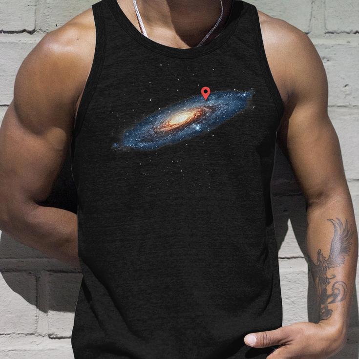 Milky Way Galaxy Universe Location Pin Space Cosmic Tank Top Geschenke für Ihn