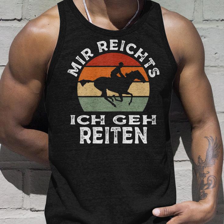 Mir Reichts Ich Geh Reitenintage Retro Rider S Tank Top Geschenke für Ihn