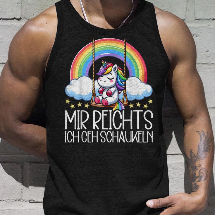 Mir Reichts Ich Geh Schaukeln Unicorn Partner Look Tank Top Geschenke für Ihn