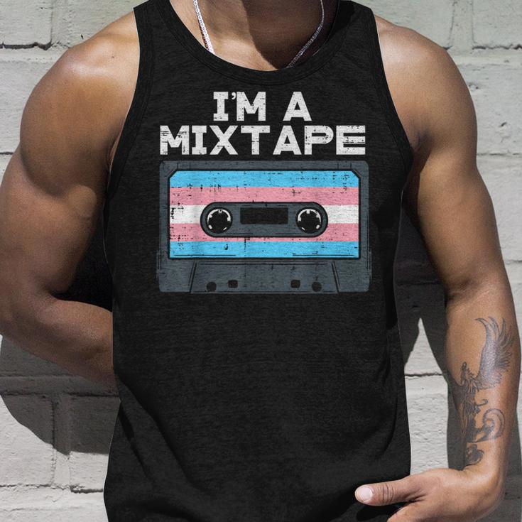 Im A Mixtape Transgender Casette Tape Trans Pride Flag Lgbt Tank Top Geschenke für Ihn