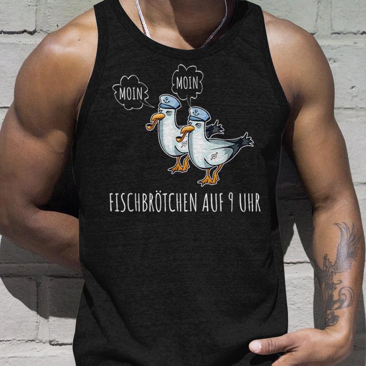 Moin Fish Buns Seagull North German Platgerman Tank Top Geschenke für Ihn