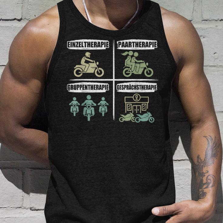 Motorcycle With Biker Slogan Tank Top Geschenke für Ihn