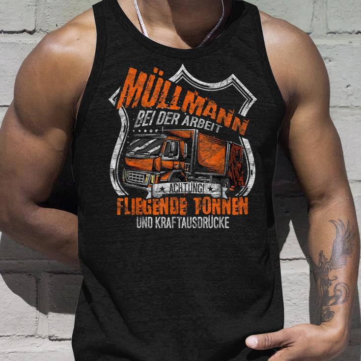 Müllmann Bei Der Arbeit Müllwerker Müllfahrer Tank Top Geschenke für Ihn