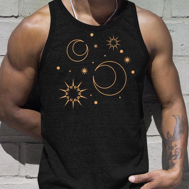 Night Star Moon Sun Sky Stars Esoteric Astrology Tank Top Geschenke für Ihn