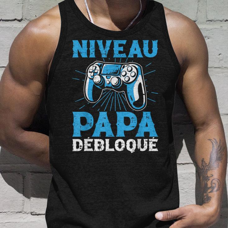 Niveau Papa Débloqué Console Fête Des Pères Homme Cadeau Débardeur e Cadeaux pour lui