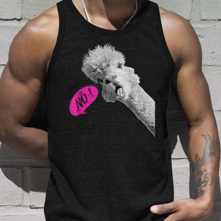 Nö Einfach Nö Talking Cute Alpaca Tank Top Geschenke für Ihn