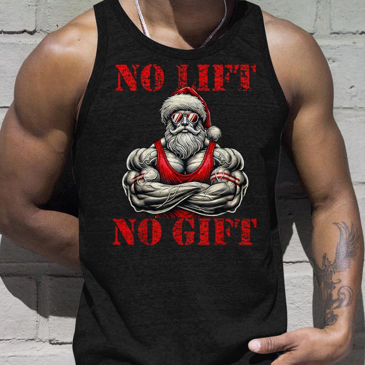 No Lift No Fitness Santa Muscle Christmas Tank Top Geschenke für Ihn