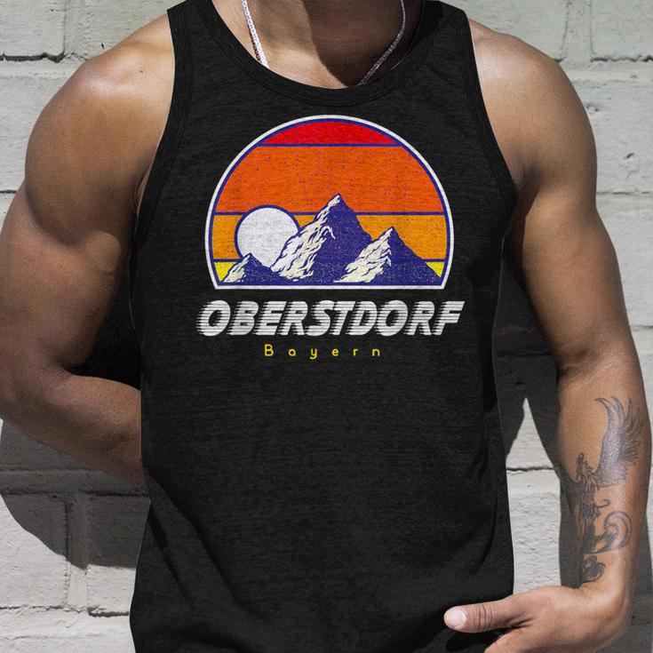 Oberstdorf Bayern Germany Retro 80S Ski Holidays Tank Top Geschenke für Ihn