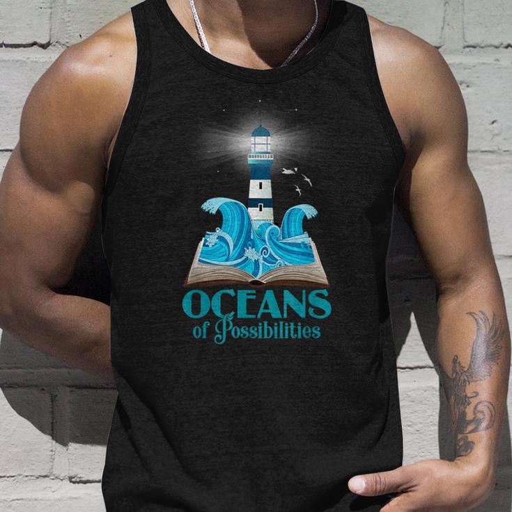 Oceans Of Possibilities Summer Reading 2022 Lighthouse Tank Top Gifts for Him Oceans Of Possibilities Summer Reading 2022 Lighthouse Tank Top Gifts for Him