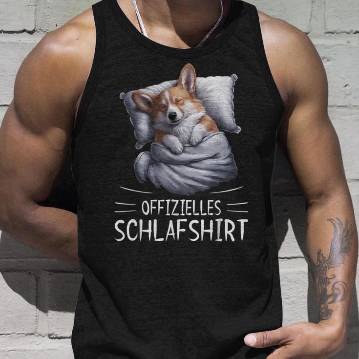 Official Sleep Corgi Dog Pyjamas Tank Top Geschenke für Ihn