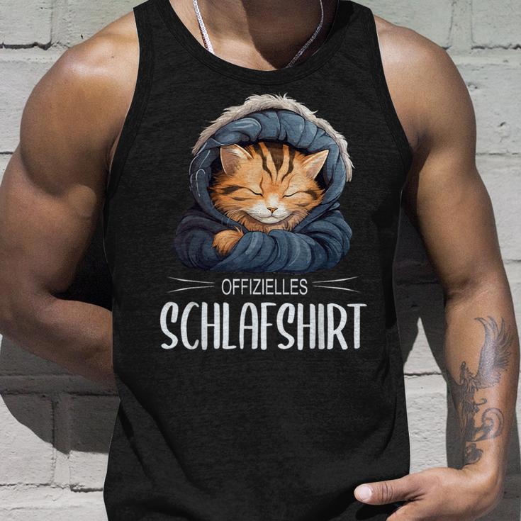 Official Sleep Kitten Pyjamas Cat Tank Top Geschenke für Ihn