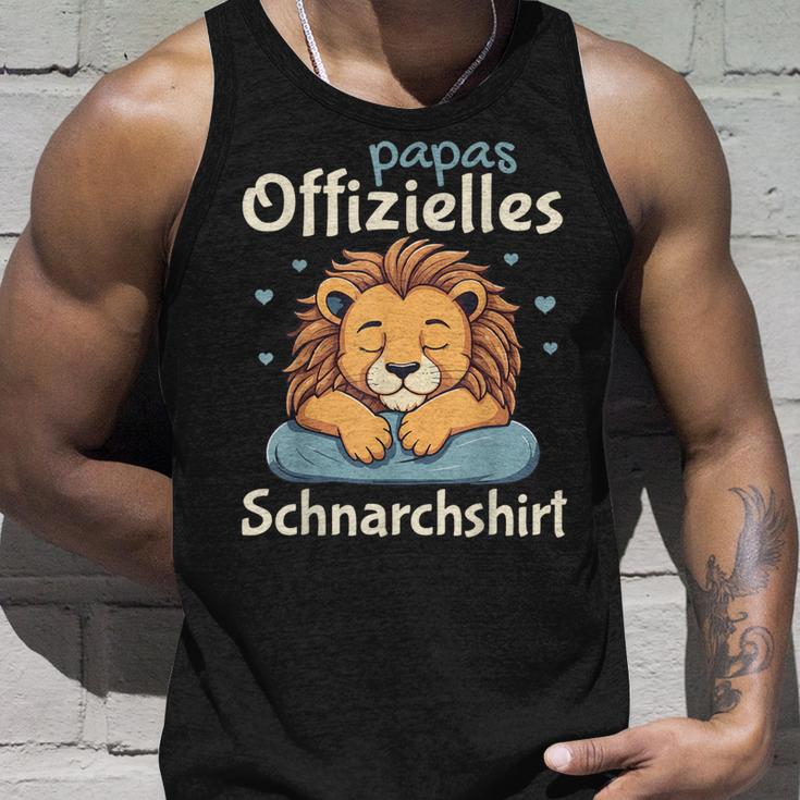 Papa Official Snoring Pyjamas Lion Sleep Tank Top Geschenke für Ihn