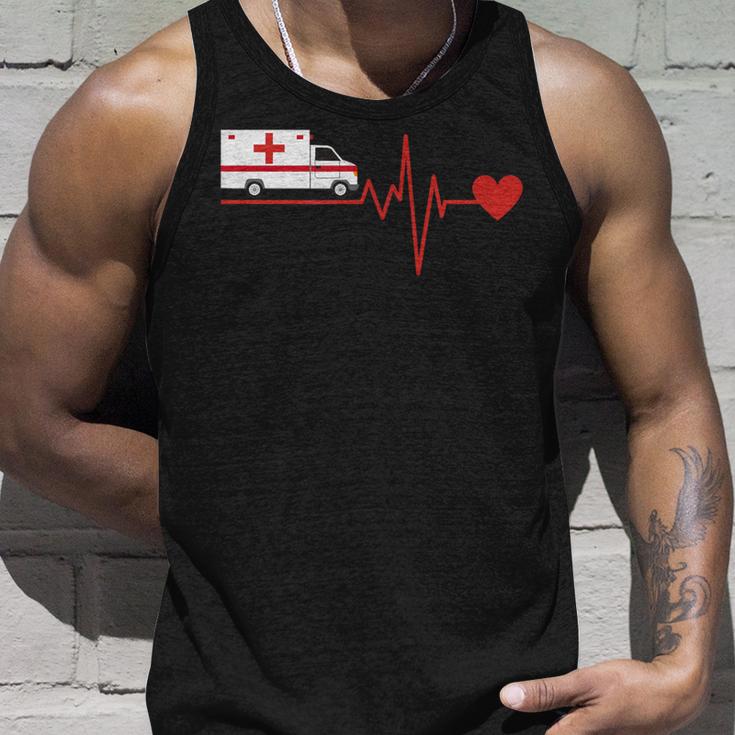 Paramedic With Emergency Service Driver Ekg Tank Top Geschenke für Ihn