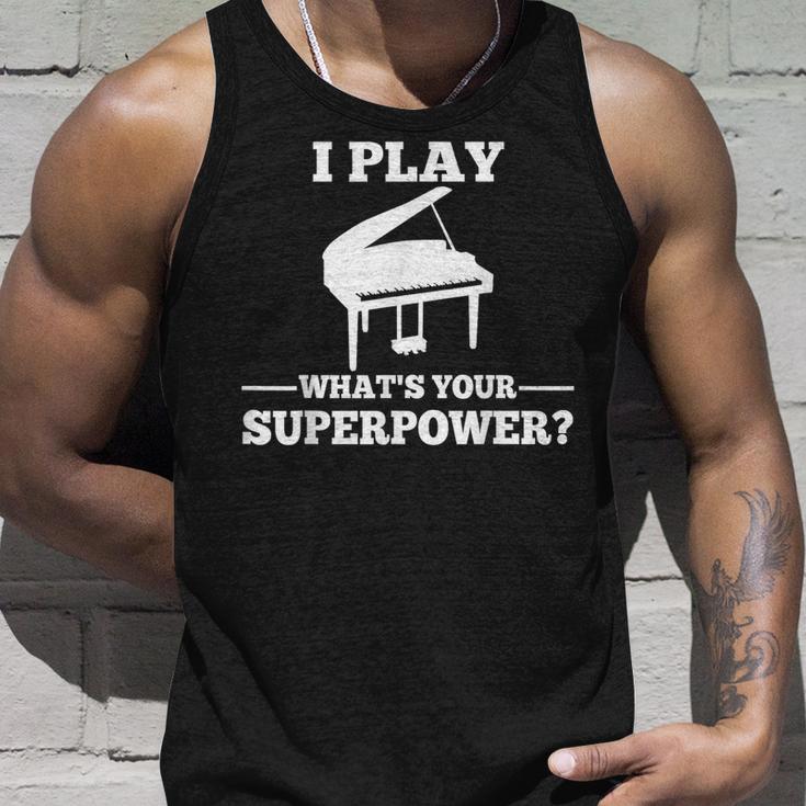 I Play Piano What Is Your Superpower Tank Top Geschenke für Ihn