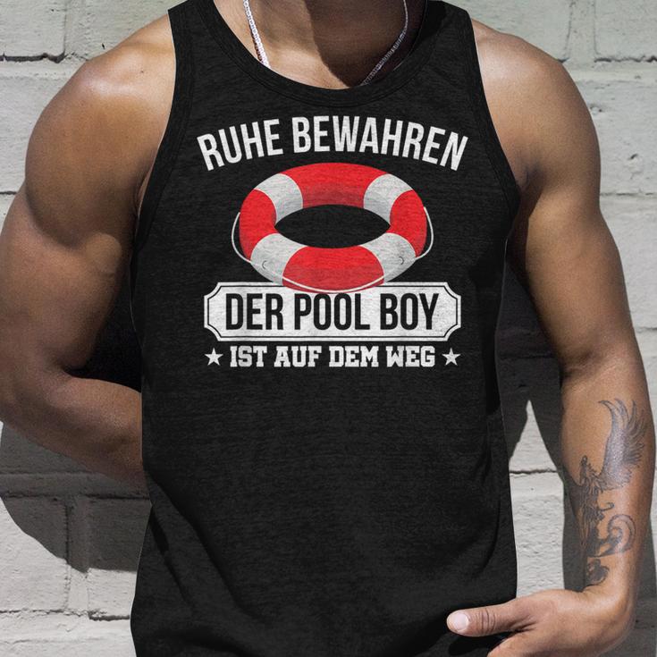 Quiet Keep The Pool Boy Lifeguard Pool Boy Tank Top Geschenke für Ihn