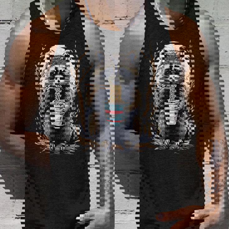 Raccoon Instant Noodle Cup Tank Top - Fun Unisex Design Gifts for Him