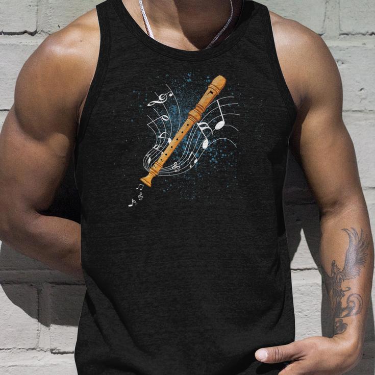 Recorder Instrument Orchestra Musician Tank Top Geschenke für Ihn