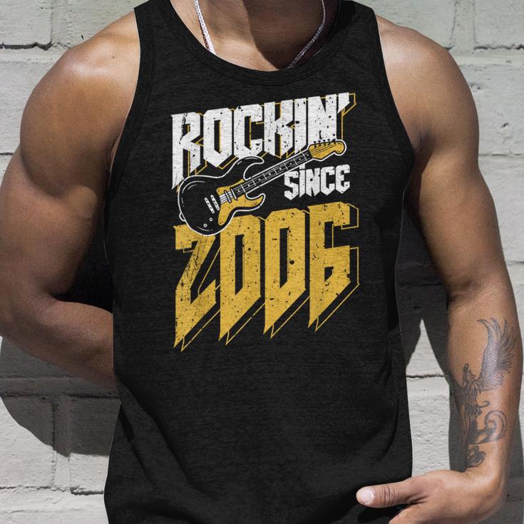 Rockin' Since 2006Intage Rock Music Fan 17Th Birthday Tank Top Geschenke für Ihn