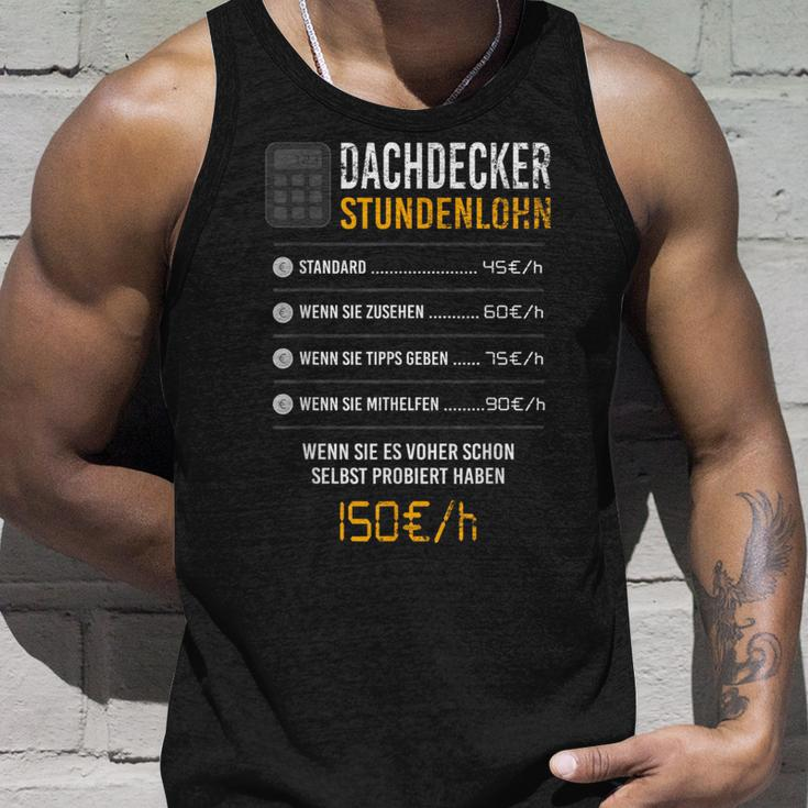 Roofer Hourly Wage Tank Top Geschenke für Ihn