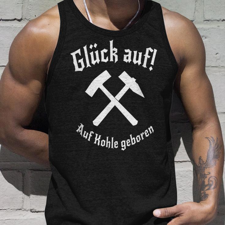 Ruhrgebiet Glück Auf Auf Kohle Geboren Heimatliebe Tank Top Geschenke für Ihn