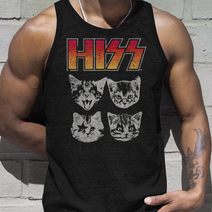 Hiss Cat Cats Kitten Rock Music Cat Lovers Hiss Tank Top Geschenke für Ihn