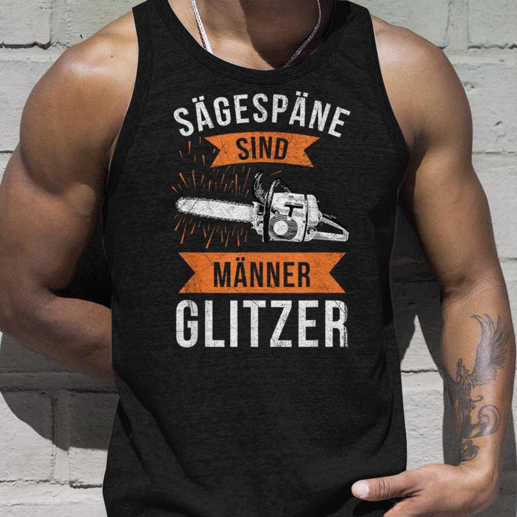 Sägespäne Sind Männerglitzer Lumberjack Forestry Tank Top Geschenke für Ihn