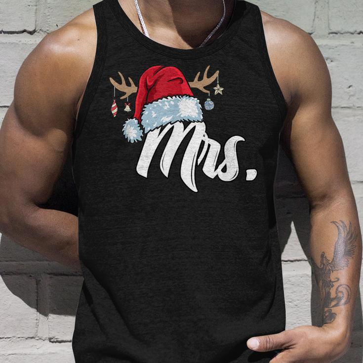 Santa Claus Hat Mrs Partner Outfit For Christmas Tank Top Geschenke für Ihn