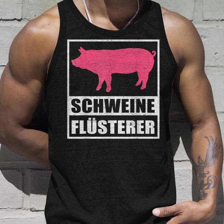 Schweine Flusterer Schweinebauer Tank Top Geschenke für Ihn