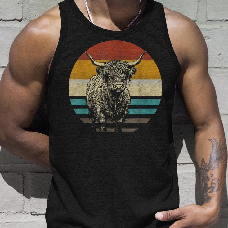 Scottish Highland Cattle Highland Cattle Farmer Tank Top Geschenke für Ihn