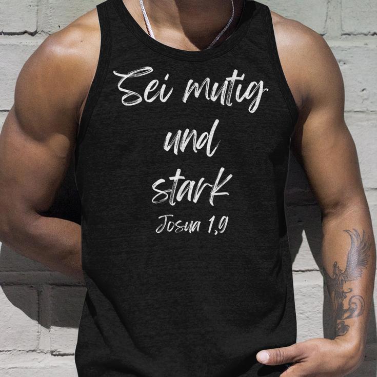 Sei Mutig Und Stark Josua 19 Tank Top Geschenke für Ihn