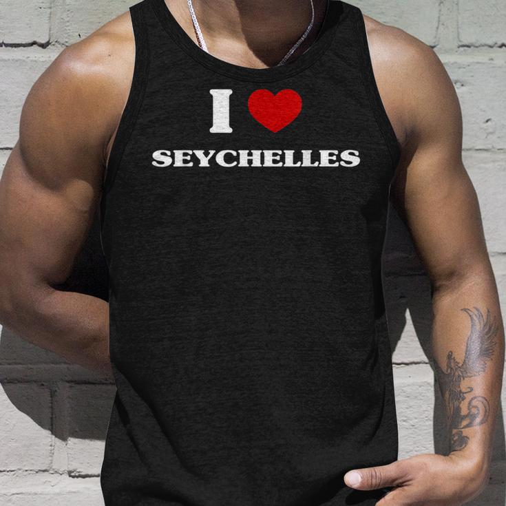 Seychellen I Heart Seychellen Souvenir I Love Seychellen Tank Top Geschenke für Ihn