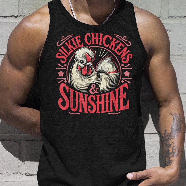 Silkie Chickens & Sunshine Tank Top Gifts for Him