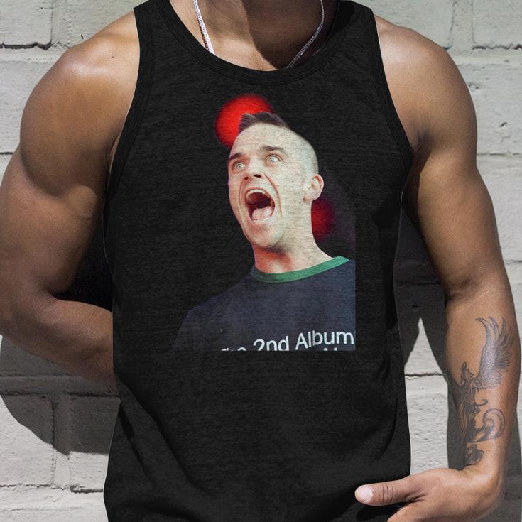 Singer Robbie Williams Of Take That LiveIn The Park 1998 Tank Top Geschenke für Ihn