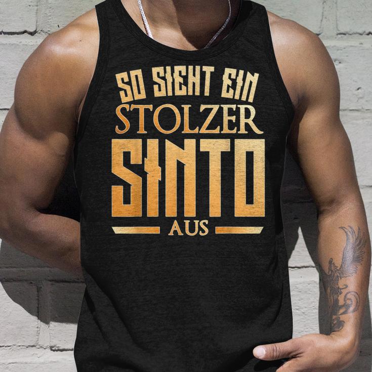 Sinto Sinti Origin So Sieht Ein Stolzer Sinto Aus Tank Top Geschenke für Ihn