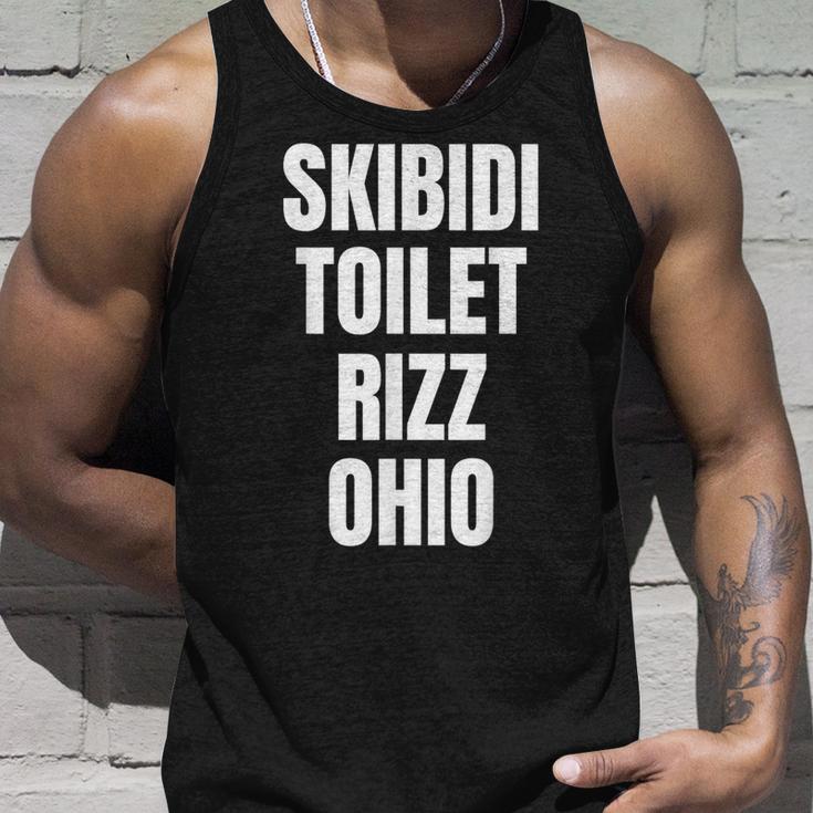 Skibidi Toilette Rizz Ohio Tank Top Geschenke für Ihn