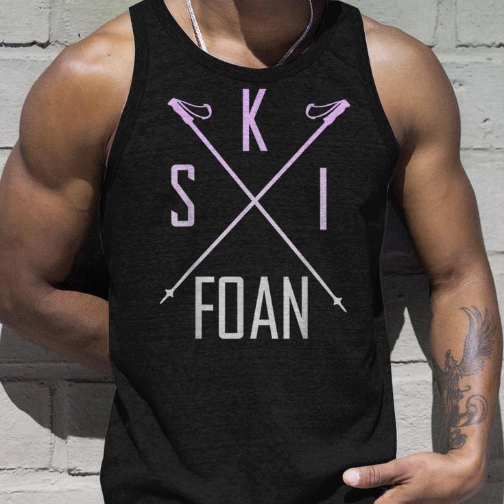 Skifoan Ski Ski Ski Ski Ski Ski Ski Mountain Tank Top Geschenke für Ihn