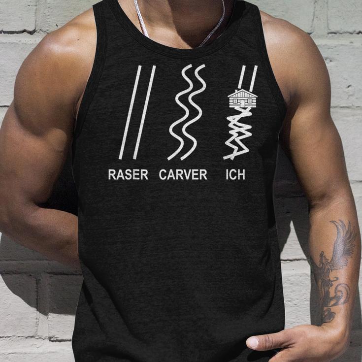 Skiing Raser Carver Ich Après-Ski Tank Top Geschenke für Ihn