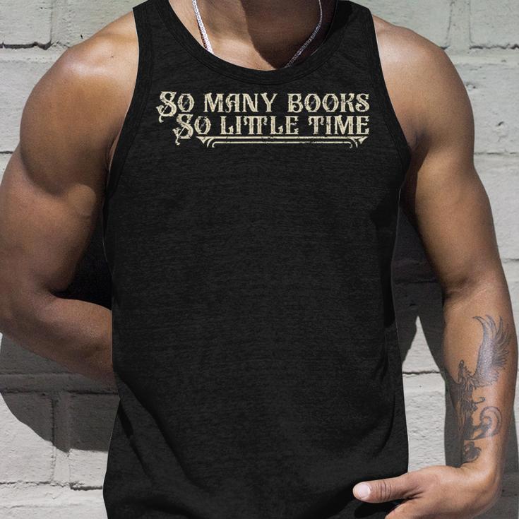 So Many Books So Little Time Tank Top Geschenke für Ihn