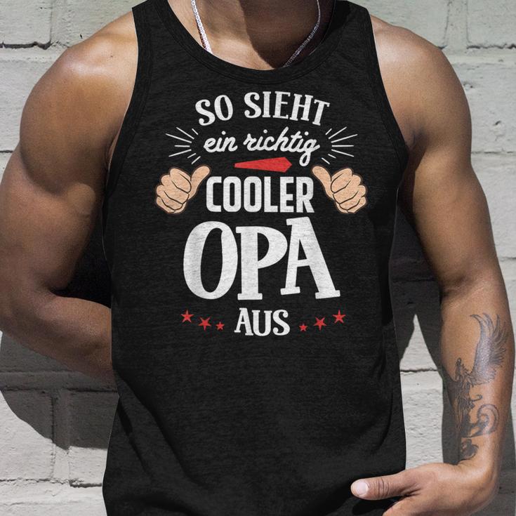 So Sieht Ein Richtig Cooler Opa Aus Bester Opa Grandpa Tank Top Geschenke für Ihn